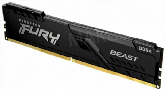 Оперативная - арт-3288 память Ddr4 Kingston 8gb 3200 Mhz Pc-25600 Fury Beast Black (Kf432c16bb/8) Донецк