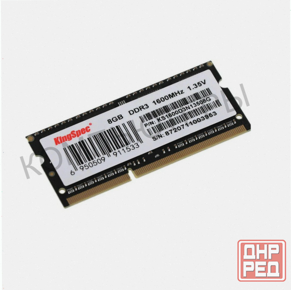 Оперативная [арт-6755] память Sodimm Ddr3 Pc3-12800 Kingspec Ks1600d3n13508g, 1х8 гб, 1.35 в кол-во Донецк - изображение 1