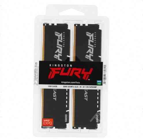 Оперативная (арт-4311) память Kingston Fury Beast Black Amd [Kf560c36bbek2-16] 16 гб Донецк