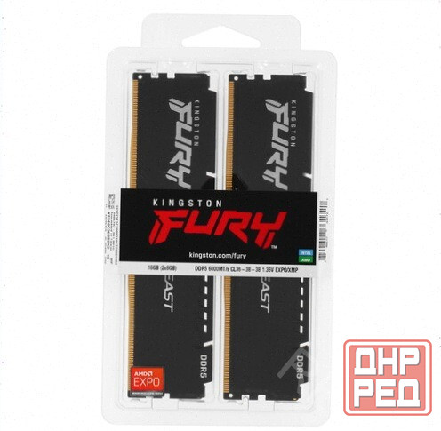 Оперативная (арт-4311) память Kingston Fury Beast Black Amd [Kf560c36bbek2-16] 16 гб Донецк - изображение 4