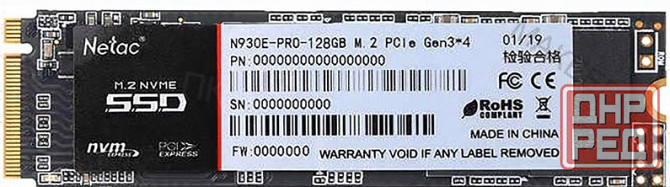 Ssd (арт-2388) M.2 Nvme твердотельный накопитель Netac N930e Pro 128 гб (Nt01n930e-128g-E4x) Донецк - изображение 1