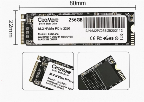 Ssd - арт-5562 M.2 Nvme твердотельный накопитель Ceamere 256 гб, M2pc256gb Донецк