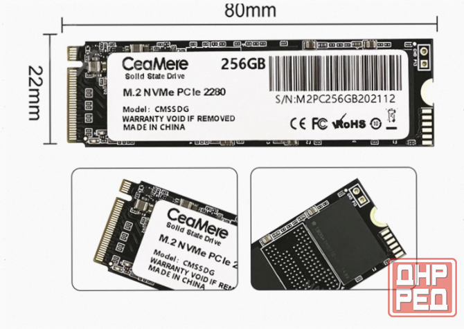Ssd - арт-5562 M.2 Nvme твердотельный накопитель Ceamere 256 гб, M2pc256gb Донецк - изображение 1