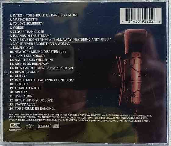 CD диск -Bee Gees- One Night Only - Донецк