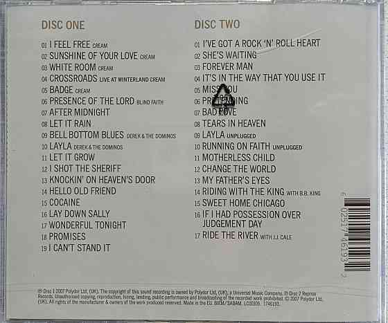 2 CD диска Eric Clapton - Complete Clapton - Донецк