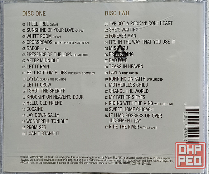 2 CD диска Eric Clapton - Complete Clapton - Донецк - изображение 2