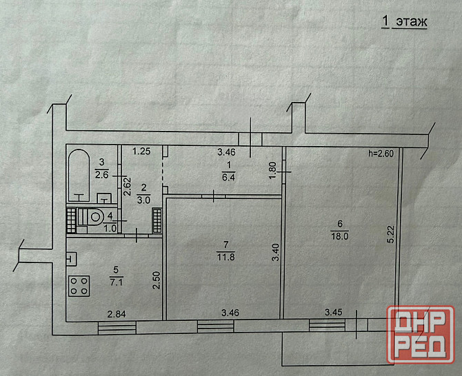 Продам 2 ком. кв., 1/9 эт., 51 м.кв. - Донецк, пр. Ленинский, мкр. Голубой-1, вода круглосуточно Донецк - изображение 11