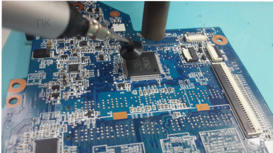 Ремонт [арт-8844] материнской платы ноутбука, сервис "рембук" Донецк