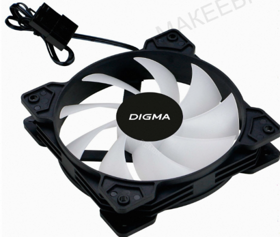 Вентилятор (ар:арт-2336) Digma Dfan-Frgb1, размер 120x120x25мм Донецк