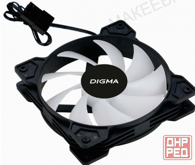 Вентилятор (ар:арт-2336) Digma Dfan-Frgb1, размер 120x120x25мм Донецк - изображение 1