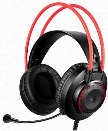 Наушники (арт:арт-6849) с микрофоном A4tech Bloody G200 Aux3.5-4pin +Usb черно красные Донецк