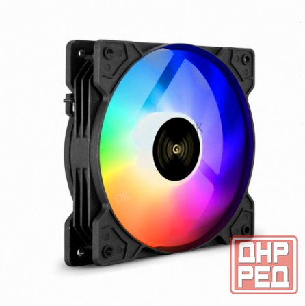 Вентилятор - арт-7552 12в Dc с подсветкой Exegate Ex12025h6pmy-Pwm. Argb (120x120x25 мм, Hydraulic B Донецк - изображение 1