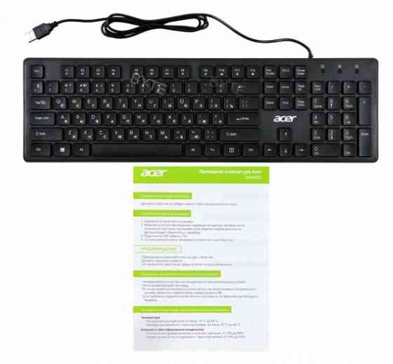 Клавиатура (арт-2318) Acer Okw020 черный Slim Донецк