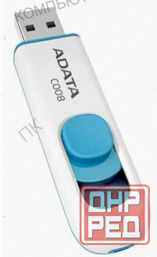 Флэш-память (арт-5465) Usb_ 32 Gb A-Data Classic C008 Ac008-32g-Rwe Usb2.0 белый/синий Донецк - изображение 1
