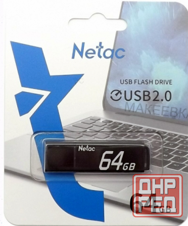 Накопитель (ар:арт-4334) Usb 2.0 64гб Netac U351 (Nt03u351n-064g-20bk), черный Донецк - изображение 1