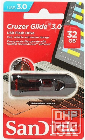 Usb [арт-1456] Flash Drive 32gb - Sandisk Cruzer Glide Sdcz600-032g-G35 Донецк - изображение 1