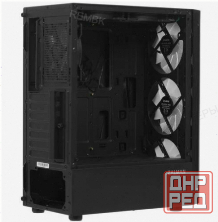 Корпус (арт:арт-9355) Miditower Zalman N4 Black (Atx, Window, 6xrgb Fan, Usb2.0 X2, Usb3.0x1, без бп Донецк - изображение 3