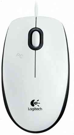 Мышь - арт-4174 проводная Logitech B100 910-003360, 800dpi, белый Донецк