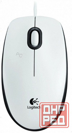 Мышь - арт-4174 проводная Logitech B100 910-003360, 800dpi, белый Донецк - изображение 1