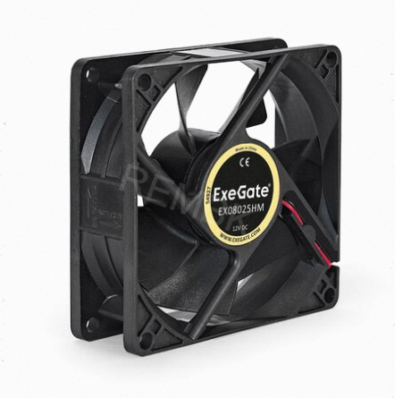 Вентилятор (арт-6733) для корпуса Exegate Ex08025hm 80 мм, черный (Ex283380rus) Донецк