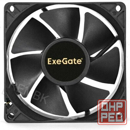 Вентилятор (арт-6733) для корпуса Exegate Ex08025hm 80 мм, черный (Ex283380rus) Донецк - изображение 1