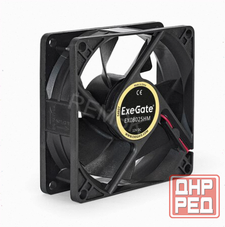 Вентилятор (арт-6733) для корпуса Exegate Ex08025hm 80 мм, черный (Ex283380rus) Донецк - изображение 3