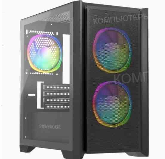 Корпус (арт:арт-9320) Powercase Alisio Micro Z3b Argb, черный (Camzb-A3) Донецк