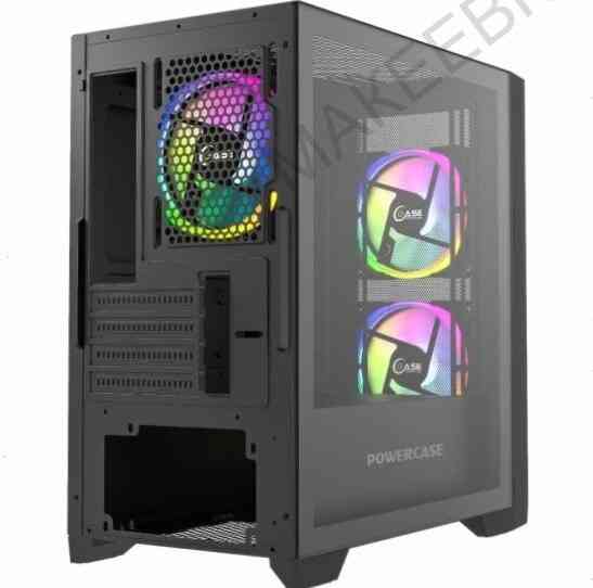 Корпус (арт:арт-9320) Powercase Alisio Micro Z3b Argb, черный (Camzb-A3) Донецк