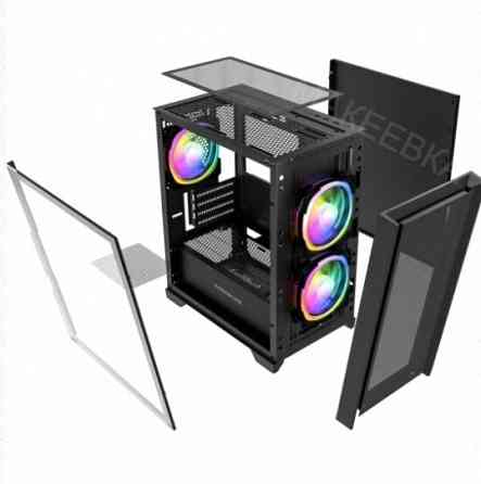 Корпус (арт:арт-9320) Powercase Alisio Micro Z3b Argb, черный (Camzb-A3) Донецк