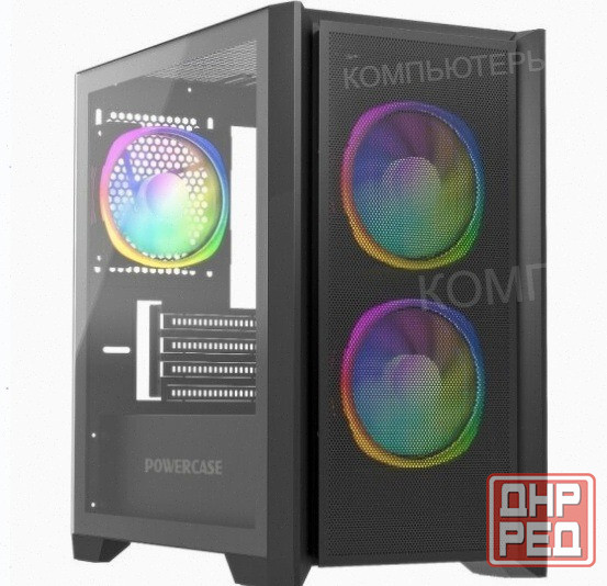Корпус (арт:арт-9320) Powercase Alisio Micro Z3b Argb, черный (Camzb-A3) Донецк - изображение 1