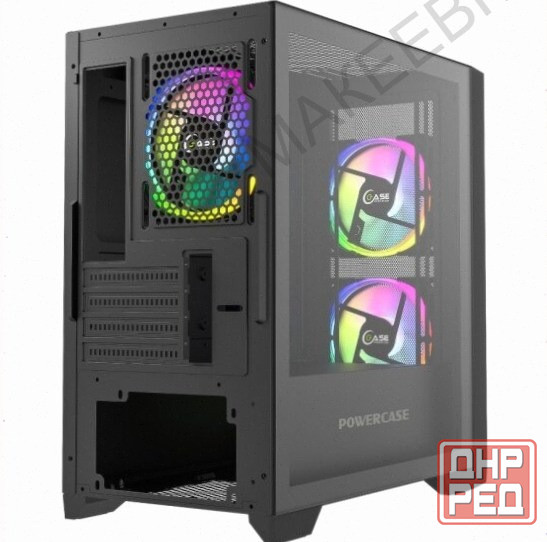Корпус (арт:арт-9320) Powercase Alisio Micro Z3b Argb, черный (Camzb-A3) Донецк - изображение 3
