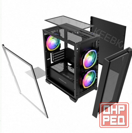 Корпус (арт:арт-9320) Powercase Alisio Micro Z3b Argb, черный (Camzb-A3) Донецк - изображение 2