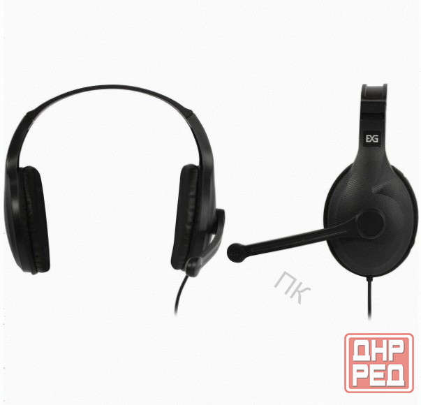 Наушники [арт-1322] с микрофоном Exegate Office Hs-102s Black Донецк - изображение 1