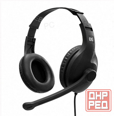 Наушники [арт-1322] с микрофоном Exegate Office Hs-102s Black Донецк - изображение 2
