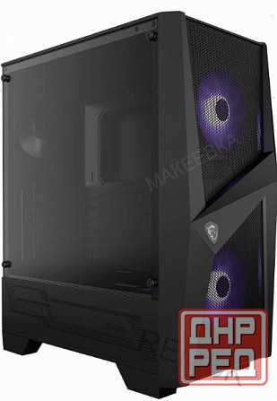 Корпус (ар:арт-7076) Atx Msi Mag Forge 100m без бп чёрный Донецк - изображение 1
