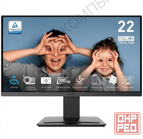 Монитор [арт-8618] Msi Pro Mp223 E2 21.5" черный (9s6-3pb9ch-026) Донецк - изображение 1