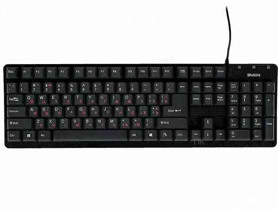 Клавиатура [арт-5410] Sven проводная Standard 301, Usb, 104 клавиши, черная (Sv-03100301ub) Донецк