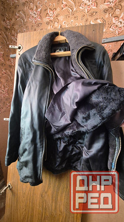 Кожаная куртка мужская Донецк - изображение 2