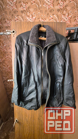 Кожаная куртка мужская Донецк - изображение 1