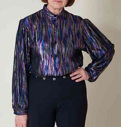Блузка женская 50 52 блестящая металлик Донецк