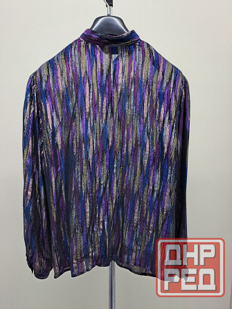 Блузка женская 50 52 блестящая металлик Донецк - изображение 2