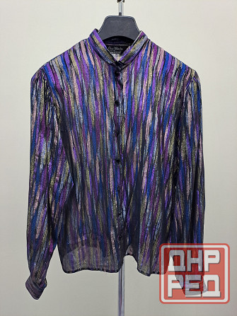 Блузка женская 50 52 блестящая металлик Донецк - изображение 1