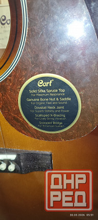 Продам Электроакустическую гитару Cort EARTH100SSF-SB Донецк - изображение 4