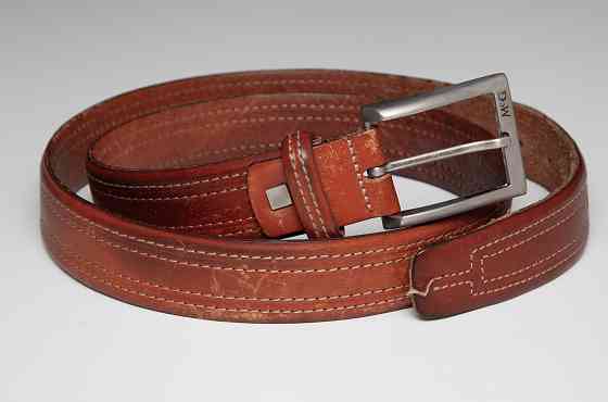 Мужской ремень McGregor б/у кожа оригинал коричневый Донецк