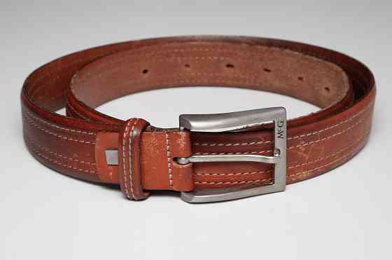 Мужской ремень McGregor б/у кожа оригинал коричневый Донецк