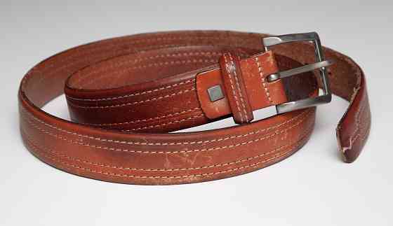 Мужской ремень McGregor б/у кожа оригинал коричневый Донецк