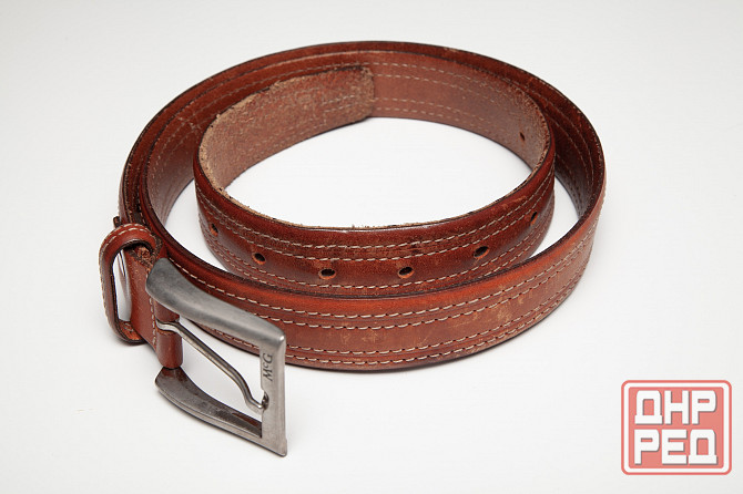 Мужской ремень McGregor б/у кожа оригинал коричневый Донецк - изображение 7