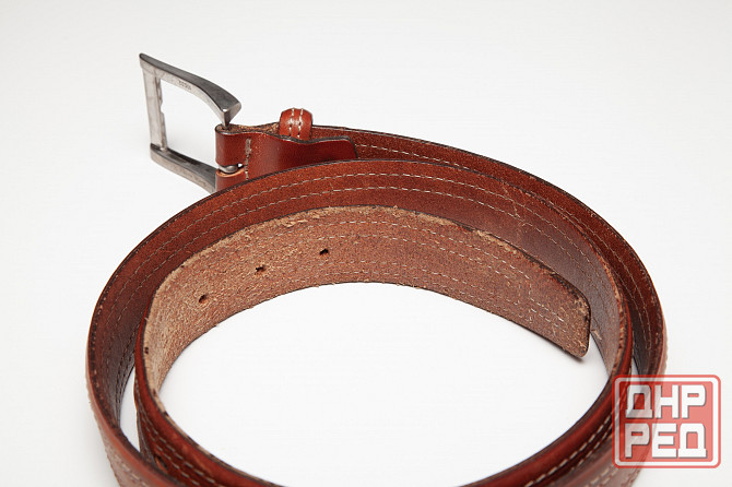 Мужской ремень McGregor б/у кожа оригинал коричневый Донецк - изображение 8