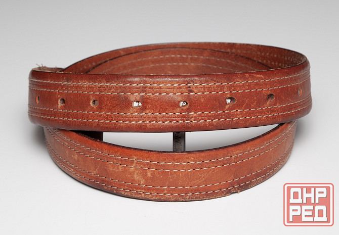 Мужской ремень McGregor б/у кожа оригинал коричневый Донецк - изображение 2