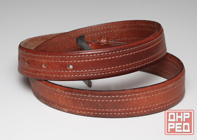 Мужской ремень McGregor б/у кожа оригинал коричневый Донецк - изображение 3